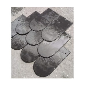 Trung Quốc tự nhiên màu đen đá <span class=keywords><strong>Slate</strong></span> Veneer U cá Quy mô lợp gạch giá - Product Image 2