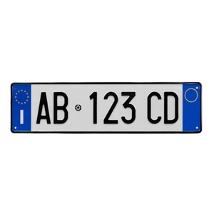 Placas de Matrícula Personalizadas en Aluminio con Relieve 3D, Placas Europeas, Placas <span class=keywords><strong>Italianas</strong></span>, Venta al por Mayor de Placas con Relieve - Product Image 3