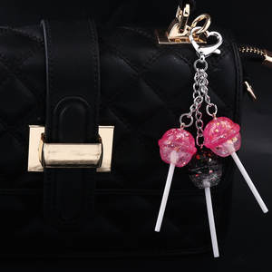 Porte-clés Y2K Sucette <span class=keywords><strong>Rose</strong></span> et Violette Mignonne pour <span class=keywords><strong>Sac</strong></span> à Main, Breloque <span class=keywords><strong>Sac</strong></span>, Pendentif Sucette - Product Image 3