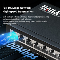 Commutateur 100M, Répartiteur de câble réseau d'ingénierie à 8 ports pour surveillance, Répartiteur de surveillance de sécurité pour dortoirs et usage domestique, Corps métallique