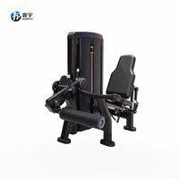 Machine à extensions et flexions de jambes à charge libre avec siège réglable et rembourrage en mousse épaisse, pour entraînement des quadriceps et des ischio-jambiers, usage professionnel en salle de sport