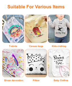 Juego de rotuladores de tela lavable extraíble, rotulador de pintura de tela borrable temporal de Color vibrante no tóxico <span class=keywords><strong>para</strong></span> <span class=keywords><strong>ropa</strong></span>, lienzo <span class=keywords><strong>para</strong></span> colorear - Product Image 5