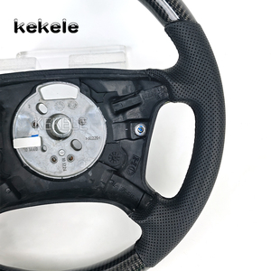 Volante de fibra de carbono real para <span class=keywords><strong>BMW</strong></span> E38 E39 E46 E53 520 528 318 <span class=keywords><strong>320</strong></span> 325 330, volante de coche se puede personalizar - Product Image 5