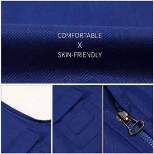 Safety Vest Hi Vis Work <b>High</b> <b>Visible</b> Patch With Pocket Security Guard Reflective Striping Protective Vest - Product Image 3