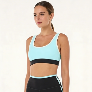 Tenues d'entraînement de cheerleading de qualité supérieure, costumes bleus, <span class=keywords><strong>soutien</strong></span>-<span class=keywords><strong>gorge</strong></span> de sport et shorts, kits d'entraînement de danse - Product Image 6