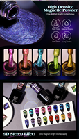 Gel UV LED magnétique holographique 9D effet œil de chat, haute qualité, longue tenue, 16 couleurs, marque privée, vente en gros en flacon