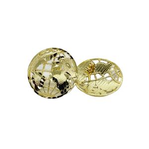 Orecchini a cerchio a globo rotondo placcato in oro 14k per ragazzi uomini Design classico con mappa del mondo gioielli di alta qualità - Product Image 1