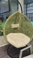 Mobilier d'extérieur Pliable, confortable, durable, imperméable à l'eau PE Vigne Tissé Extérieur Swing Egg Chair