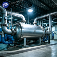 Intercambiador de Calor/Condensador de Acero al Carbono Personalizado, Tipo Carcasa y Tubos, con Bomba, Certificado ASME y CE, para Uso Industrial