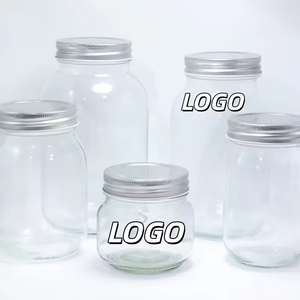 Precio de Fábrica, Frascos de Vidrio de Boca Ancha de 4oz, 8oz, 10oz, 12oz, 16oz y 32oz para Conservas, Mermeladas y Almacenamiento de Alimentos - Product Image 1