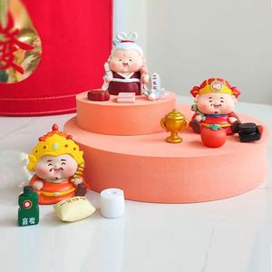 Yu Mo Craft Little God Of Wealth Resin Figurine Collectible Desktop Ornament For New Year Gift Unisex 8 13 Years - Product Image 2