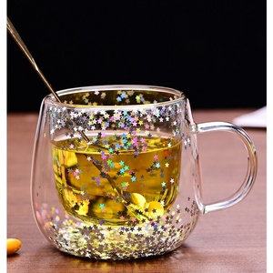 Ly thủy tinh hai lớp chống nóng, ly thủy tinh borosilicate cao cấp, ly uống sữa cà phê ăn sáng, ly uống nước - Product Image 5