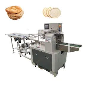 Factory Price Automatic FFS Horizontal Pillow Pouch Food Packing Machine For Naan Pita Bread Pancake