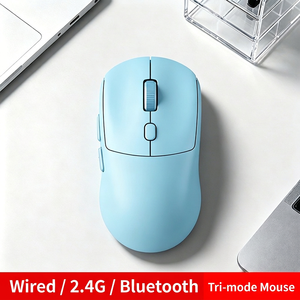 เมาส์ไร้สาย OEM แนวตั้งตามหลักสรีรศาสตร์ 2.4G บลูทูธ ชาร์จซ้ำได้ เงียบ พร้อมตัวรับสัญญาณ USB สำหรับสำนักงาน แล็ปท็อป และเดสก์ท็อป - Product Image 1