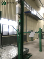 Pont élévateur motorisé à 2 poteaux en acier PTP27/2100 à plateforme large avec garantie de 2 ans pour pick-ups et grandes fourgonnettes