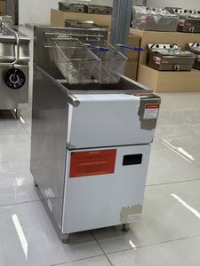 อุปกรณ์ทำอาหารแบบเร็วระดับมืออาชีพ เตาทอดแบบตั้งพื้นสแตนเลส <span class=keywords><strong>3</strong></span> หัวเตา พร้อมตะกร้าคู่สำหรับแปรรูปอาหาร - Product Image 5