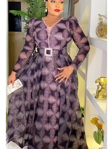 <span class=keywords><strong>Vestiti</strong></span> africani per le donne 2024 sera abito lungo da sera abbigliamento africano elegante turchia musulmano stampa Maxi abito - Product Image 3