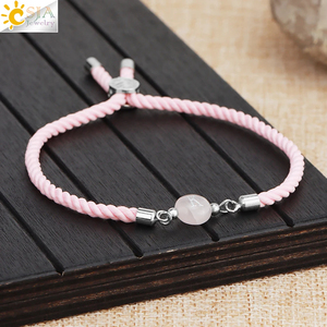 Adjustable Nylon Rope Bangle Natural Stone Crystal Letter a B <strong>C</strong> <strong>D</strong> <strong>E</strong> F G H I J K <strong>L</strong> M <strong>N</strong> <strong>O</strong> P Q <strong>R</strong> <strong>S</strong> <strong>T</strong> U V W X Y Z Bracelets Jewelry - Product Image 3
