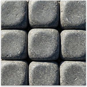 Tumbled Basalt Pavers - Modern Exterior Outdoor <strong>Paving</strong> Stones for Park Use - Product Image 1