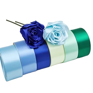 Solid Color Satin <strong>Ribbon</strong> Roll Premium Polyester Fabric for Gift Wrapping, Wedding Decor DIY Crafts Hair Bows, Party Decor - Product Image 5