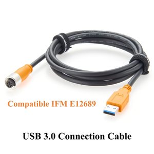 Cable de extensión Plinkwirekb USB 3.0 A macho a M12 B hembra de 5 pines, cable de automatización para sensores de visión industrial PLC. - Product Image 4