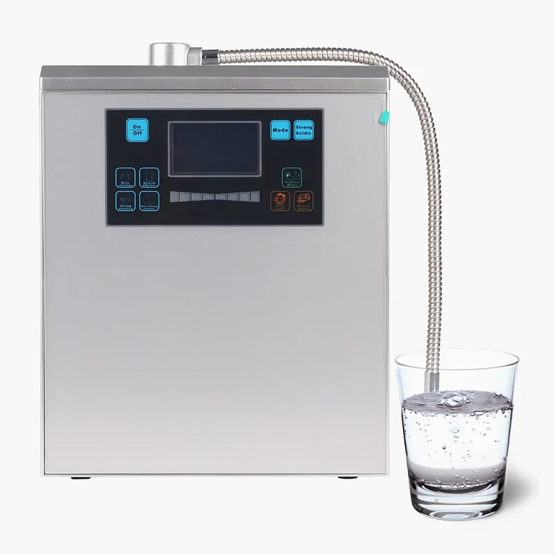 Multifunctional PH Cool Water Purifier Ionizer With 7 Platinum Coated Titanium Plates