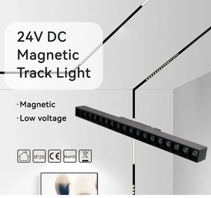 Manufactured <b>Magnetic</b> <b>Light</b> 24v ultra Slim Anti Glare 18 Heads 18w <b>Magnetic</b> <b>Led</b> Track <b>Light</b> - Product Image 1
