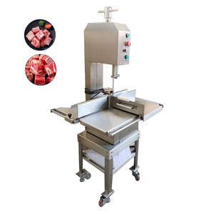 Scie à os professionnelle tout inox de type 350 pour la découpe efficace de viande et d'os congelés, idéale pour les commerces et les restaurants. - Product Image 1