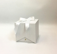 Quantité minimale de commande bas Saint Valentin carré carton fleur boîte boîte cadeau boîte d'emballage avec ruban et tiroir ouvert au milieu