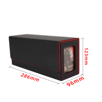 Torson Toploader Tcg Commander Deck Box Nouvelle fenêtre de rangement en cuir PU durable avec tuile de carte magnétique Vente à chaud 35 PT Toploader