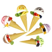 Grote knapperige PVC koelkastmagneet, creatieve huisdecoratie, vroegkinderlijke educatie, speelgoed, fruit, ijsjes, modelvorm