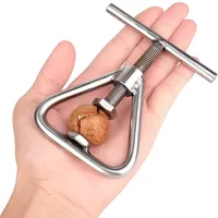 Ouvre-écrous manuel multifonctionnel Machine à décortiquer les noix en acier noyer Outil de cuisine Macadamia avec accessoires en métal