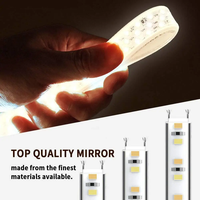 Miroir de salle de bains intelligent rond moderne avec lumière LED écran tactile interrupteur coiffeuse maquillage miroir de bain pour hôtel
