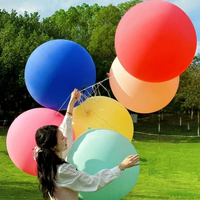 Vente en gros d'usine, ballons ronds géants de 36 pouces, décorations en gros, 35g, ballons en latex métallisé perlé mat de 36 pouces