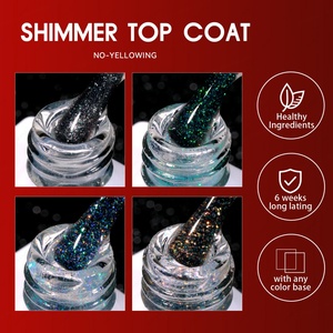 JTING Nouvelle Tendance Top Coat Scintillant Réfléchissant Gel Polish avec Échantillon Gratuit et Service Personnalisé Marque Privée ODM - Product Image 3