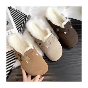 Lage Prijs Winter Kurk Slippers Vrije Tijd Lui Bont Voering Eva Home Slippers Unisex