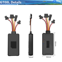 Pelacak pintu GPS otomotif biaya rendah Unlock mesin potongan jarak jauh Alarm SOS pengendali jarak jauh Trolling Motor GT08L Model Carplay