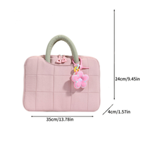 Sac à main pour ordinateur portable antichoc personnalisé en usine, sac d'ordinateur portable décontracté et élégant pour femmes, pour le travail quotidien et les voyages