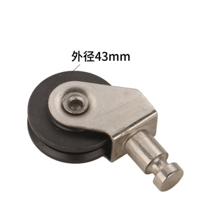 Rueda giratoria industrial CG1-30100 de caucho de 75 mm para máquina de corte por llama/gas - Product Image 3
