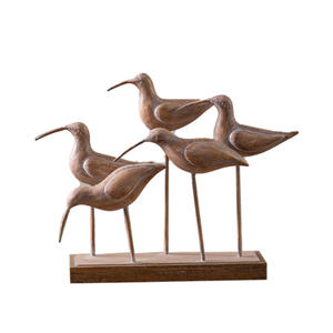 Figuras de pájaros estilo rústico americano, juego de varias piezas de hierro forjado para decoración de sala de estar - Product Image 3