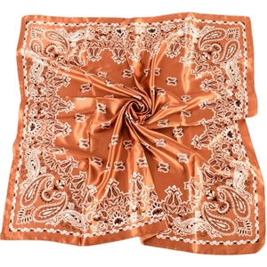 Listo para Enviar 2026 Pañuelo de Seda Satinada de Alta Calidad 90*90cm, Pañuelo Cuadrado de Satén con Estampado Paisley al por Mayor para Cabello y Cabeza para Mujer - Product Image 2