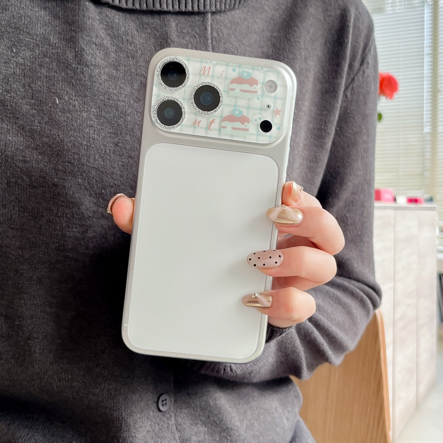 Torta a quadretti blu