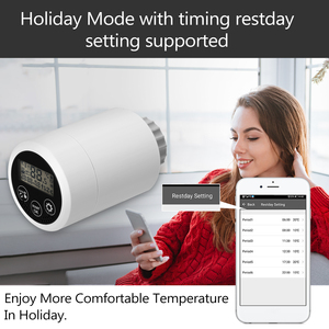 Không dây wifi ZigBee 3.0 hàng tuần lập trình tự động thông minh TRV điều khiển tĩnh nhiệt nhiều trvs thông qua ZigBee - Product Image 5