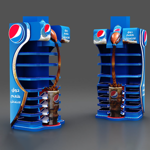 Sáng Tạo Giày Hình Giấy Hiển Thị Đứng Cho Đồ Uống Lon-Tùy Chỉnh <span class=keywords><strong>POS</strong></span> Kệ Cho Bán Lẻ Và Siêu Thị - Product Image 2