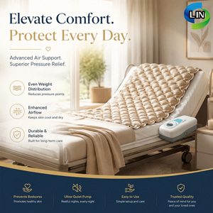Matelas de massage pneumatique médical avec commande filaire manuelle, anti-pression, pour soins à domicile et en milieu hospitalier - Product Image 4