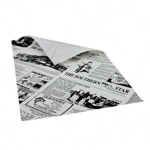 Custom Printing Double-Sided Food Grade Biodegradable Greaseproof 30-70g Butter <b>Wrapping</b> <b>Paper</b> for Noodle and Snack Packaging - Product Image 1