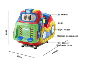 Macchina da Gioco per Bambini a Moneta, Auto Cavalcabile per Parchi Giochi e Parchi Divertimento - Product Image 3