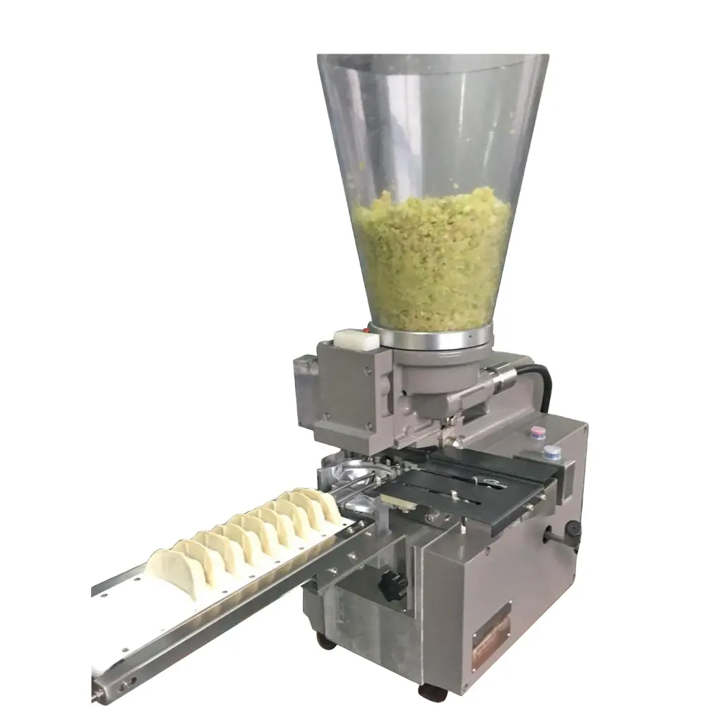 Yarı otomatik hamur dolum el yapımı empanada yapma makinesi samosa makinesi makinesi küçük işletmeler için