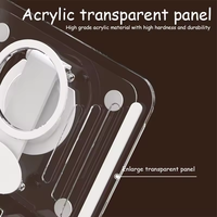 Nouveau Design Acrylique Tablette Stand 360 Rotation Portable Téléphone Stand Pliable Réglable Support