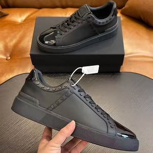 Chaussures de course décontractées de luxe 5A de haute qualité pour femmes, en cuir véritable, respirantes, à bout ouvert, à lacets, printemps/hiver, chaussures de sport pour hommes - Product Image 2